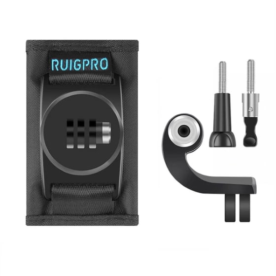 Ruigpro GP418 Βάση Action Camera για Τσάντα Πλάτης - Μαύρη image 1