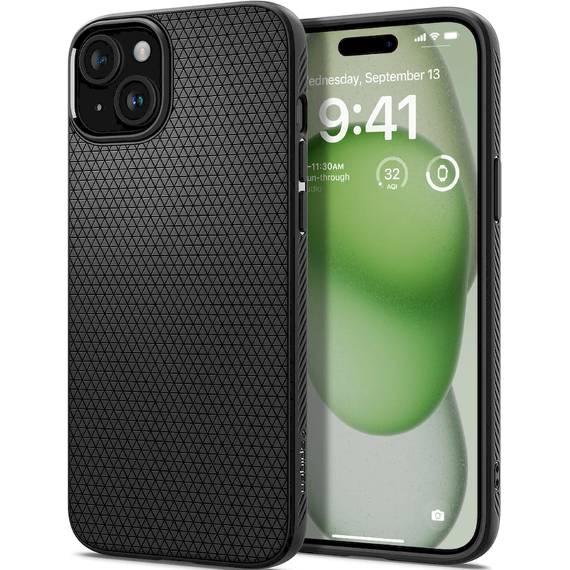 Θήκη Apple iPhone 15 Plus - Spigen Liquid Air - Matte Black