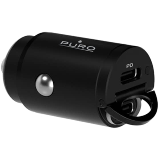 Φορτιστής Αυτοκινήτου Puro 30W - Μαύρο image 0