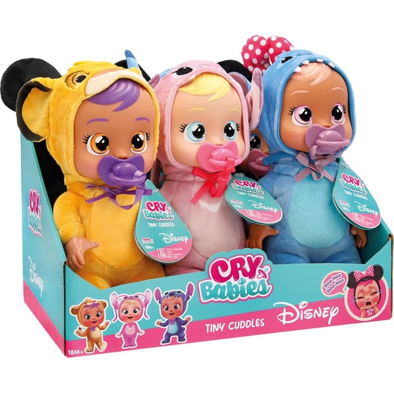 Cry Babies Κλαψουλίνια Αγαπουλίνια Tiny Cuddles Διαδραστική Κούκλα Disney Κλαίει με Αληθινά Δάκρυα 1 Τμχ - Τυχαία Επιλογή Σχεδίου image 11