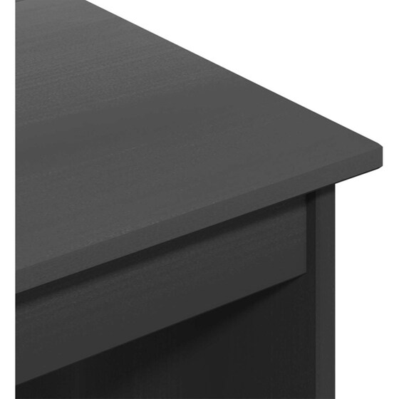 Γραφείο VidaXL από Μασίφ Ξύλο Πεύκου 112x50x75 cm - Γκρι image 4