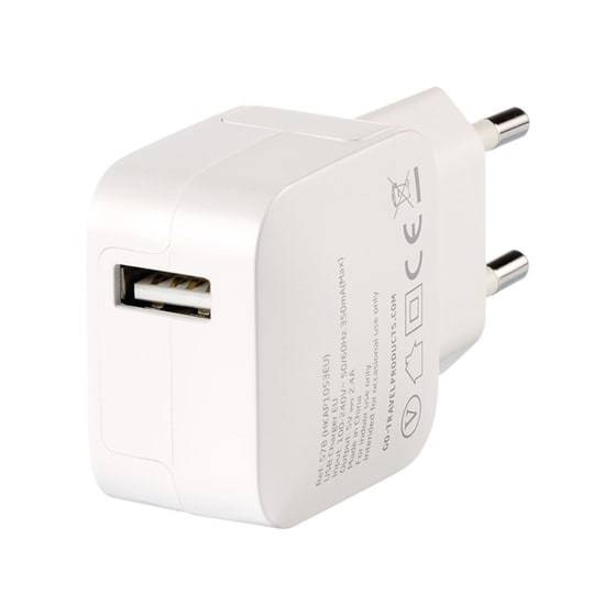 Φορτιστής Πρίζας Go Travel EU Usb 2.4A - White image 2