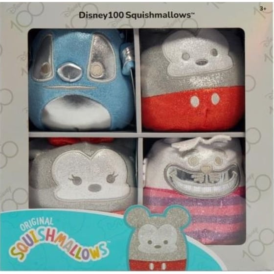 Λούτρινο Squishmallows Disney 100 Πακέτο 4 τμχ (12cm) image 1