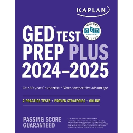 GED Test Prep Plus 2024-2025: Includes 2 Full Length Practice Tests, 1000+ Practice Questions, and 60+ Online Videos image 0
