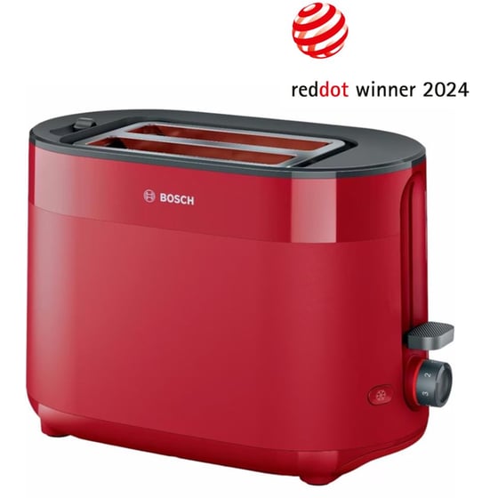 BOSCH COMPACT MYMOMENT TAT2M124 2 Θέσεων 950W Κόκκινο Φρυγανιέρα image 0