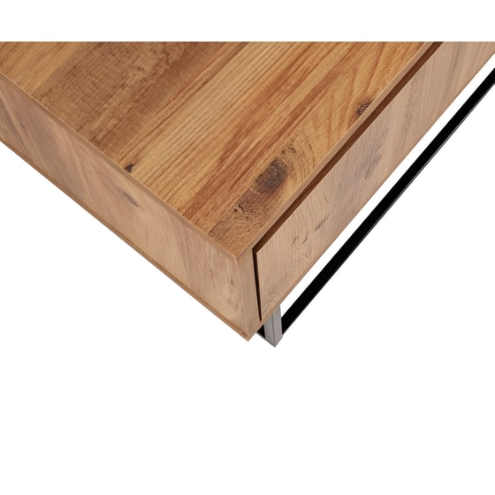 Έπιπλo Τηλεόρασης Lupo από Μοριοσανίδα 140x40x50cm - Καρυδί/Μαύρο image 4