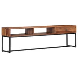 Έπιπλο Τηλεόρασης VidaXL Ξύλινο/Μεταλλικό 160x30x45cm - Καφέ/Μαύρο