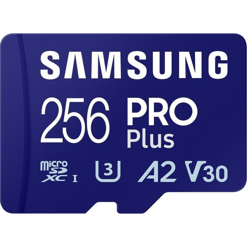 SAMSUNG Samsung Pro Plus MicroSDXC 256 GB Class 10 U3 V30 με αντάπτορα