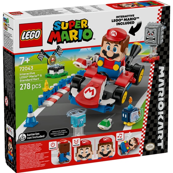 LEGO® Super Mario™ Mario Kart™ - Interactive LEGO® Mario™ & Standard Kart (72043) image 0