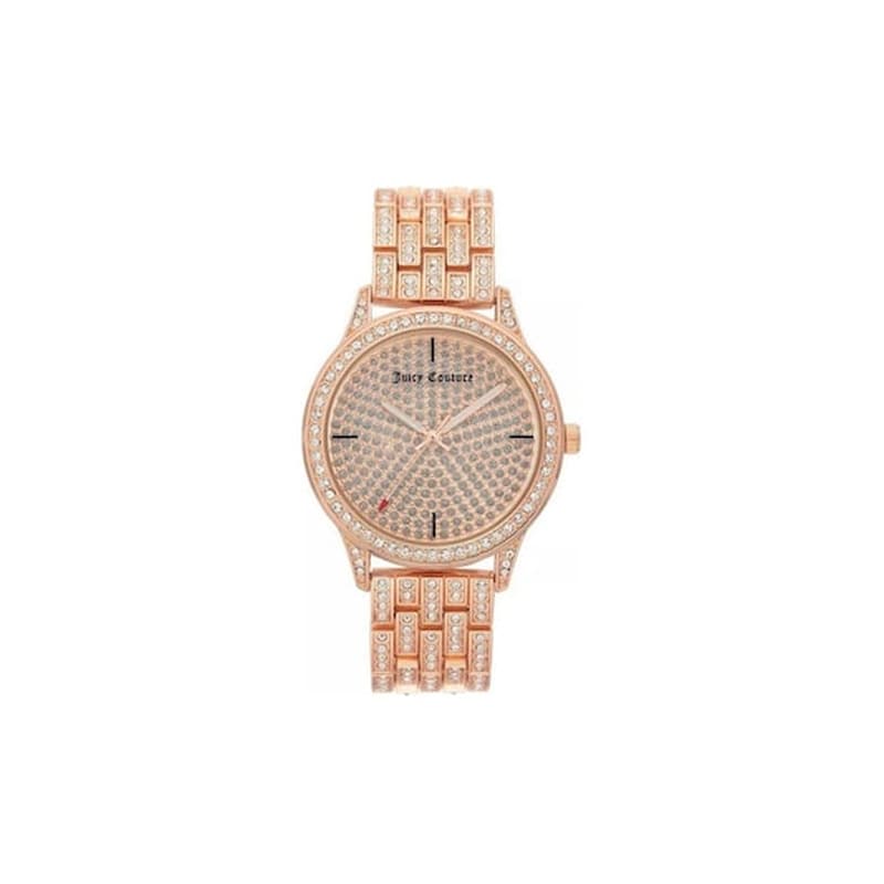 JUICY COUTURE Juicy Couture Γυναικείο Ρολόι Αναλογικό, 38mm Μπρασελέ Κούμπωμα Ασφαλείας, Jc/1138pvrg