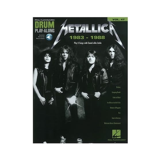 Hal Leonard Metallica: 1983-1988, Drum Play-along Volume 47 - Online Audio Βιβλίο Για Drums image 1