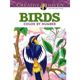 Creative Haven Birds Color by Number Coloring Book