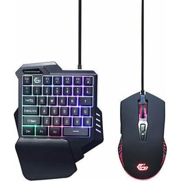 Gembird GGS-IVAR-TWIN 2-in-1 USB Gaming Kit Μαύρο (US)