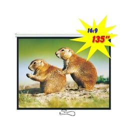 Brateck Οθόνη Προβολής 135" PEBA135