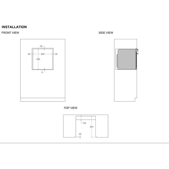 BERTAZZONI FMOD6117PTN3 76 Lt Μαύρο Εντοιχιζόμενος Φούρνος Άνω Πάγκου image 1