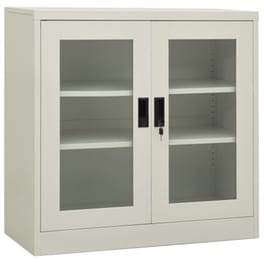 Ντουλάπι Γραφείου VidaXL από Ατσάλι 90x40x90 cm - Ανοιχτό Γκρι