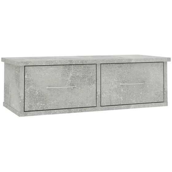Ράφι Τοίχου VidaXL από Μοριοσανίδα 60x26x18.5 cm - Γκρι image 0