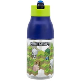 Παγούρι Stor Minecraft  Isometric Ecozen 420 ml - Μωβ/Πράσινο