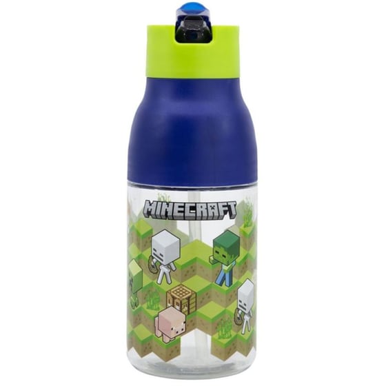 Παγούρι Stor Minecraft  Isometric Ecozen 420 ml - Μωβ/Πράσινο image 0