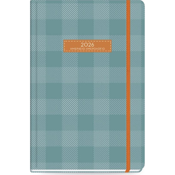Ημερολόγιο Ημερήσιο 2026 The Writing Fields Plaid 12Μ Πετρόλ image 0