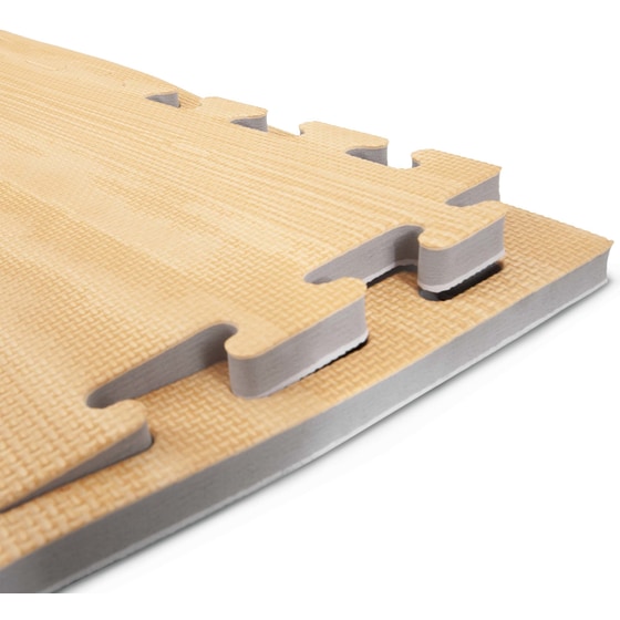 Δάπεδο Γυμναστικής Amila 36612 από EVA 100x100x2.5 cm - Μπεζ/ Γκρι image 2