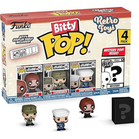 Funko Bitty Pop! GIJoe - Zartan/Leatherneck/Shipwreck/Mystery 4-pack image 0