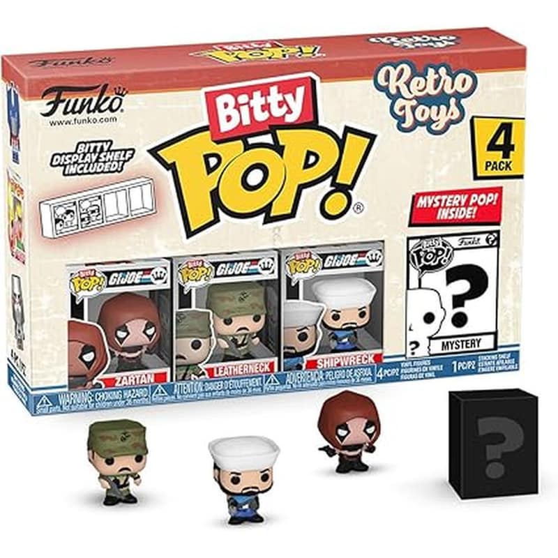 Funko Bitty Pop! GIJoe - Zartan/Leatherneck/Shipwreck/Mystery 4-pack