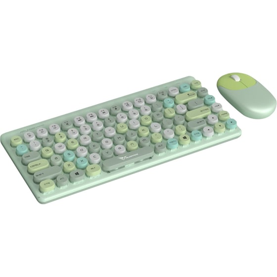Alcatroz Jellybean A3000 Crayon Ασύρματο Σετ Πληκτρολόγιο & Ποντίκι Green (US) image 2