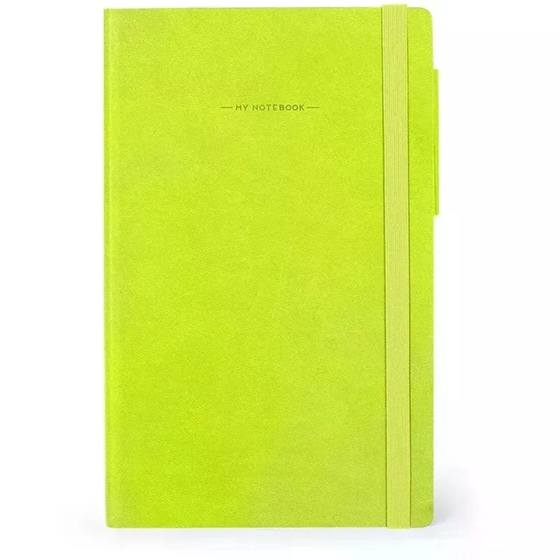 Σημειωματάριο Legami Ριγέ Medium Chartreuse image 0