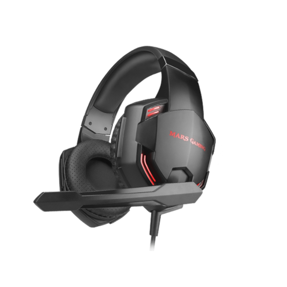 Mars Gaming MCPPRO 3in1 Gaming Ενσύρματα Ακουστικά USB & Gaming Ενσύρματο Ποντίκι & Gaming Mousepad - Μαύρα image 2