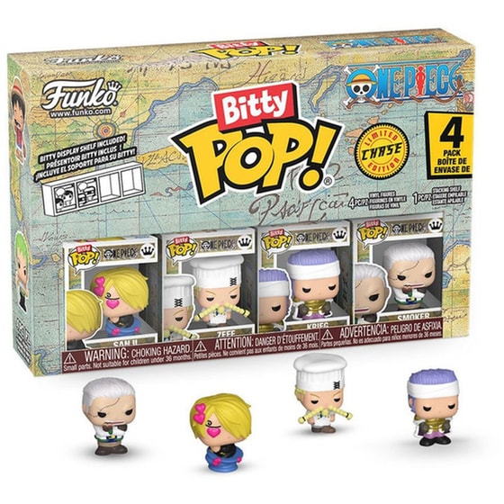 Funko Bitty Pop! - One Piece - Sanji, Zeff, Krieg & Chase (4-pack) image 0
