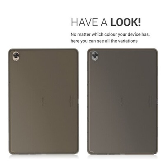 Θήκη Tablet Huawei Mediapad M6 - Kw Silicone - Black/Transparent image 1