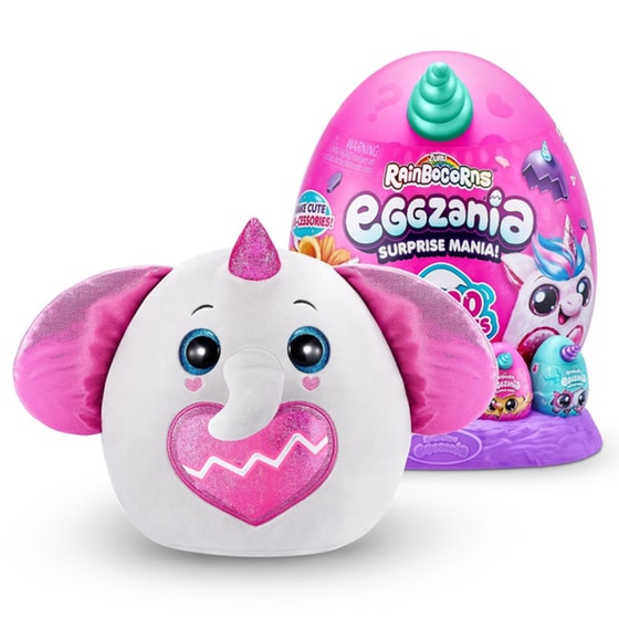 Λούτρινο ZURU Rainbocorns Eggzania Surprise Mania Αυγό Έκπληξη Σειρά 1 - 6 Σχέδια (26cm) - Τυχαία Επιλογή Σχεδίου image 3