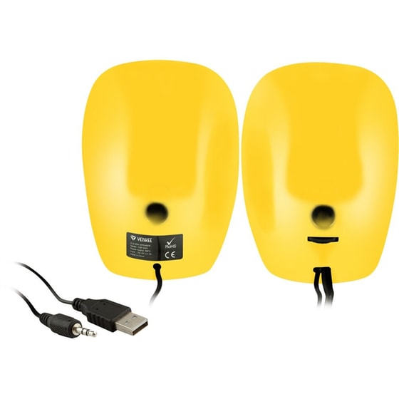 Ηχεία 2.0 Yenkee Stereo YSP2001YW Κίτρινο image 2