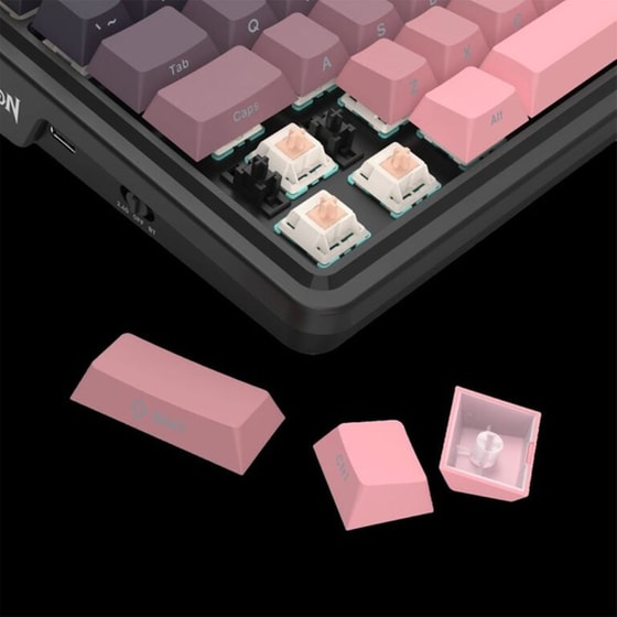 Redragon K728SP Gaming Μηχανικό Ασύρματο Bluetooth Πληκτρολόγιο RGB Μαύρο (US) image 5