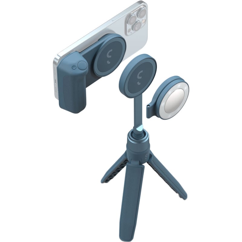 Selfie Stick ShiftCam SnapGrip Creator Kit MagSafe – Blue Jay