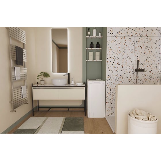 HOOVER THOSQ085D2-S 8 kg 1.000 Στροφές με WiFi Λευκό Πλυντήριο Ρούχων image 12