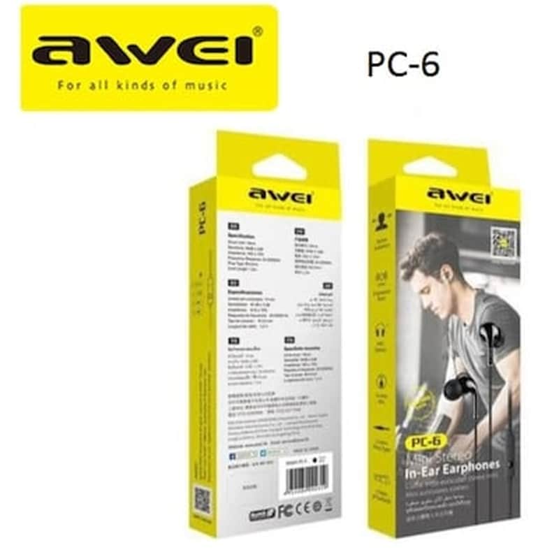 Μίνι Ενσύρματα Στερεοφωνικά Ακουστικά Pc-6 Awei OEM
