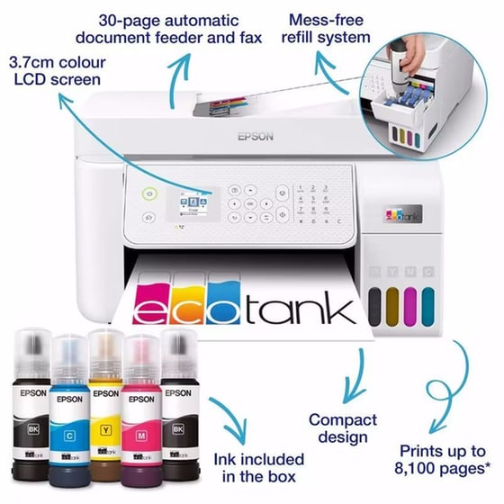 EPSON EcoTank L5316 Έγχρωμο Πολυμηχάνημα Α4 με WiFi image 2