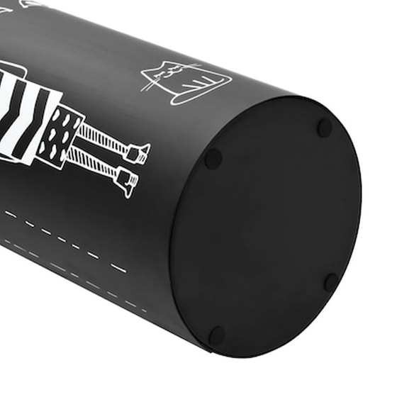 Ομπρελοθήκη VidaXL Ατσάλινη 18x48.5 cm - Μαύρo image 3