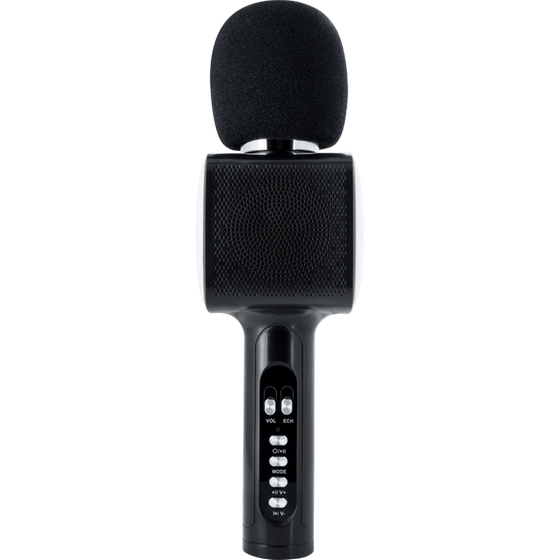 Μικρόφωνο Karaoke Bigben PARTYBTMIC2BK με εφέ φωτισμού 15W - Black image 1