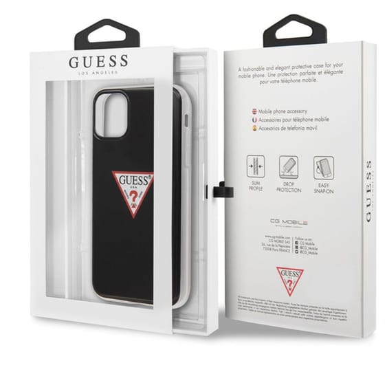 Θήκη Apple iPhone 11 Pro - Guess Triangle Logo Collection - Clear / Silver image 2