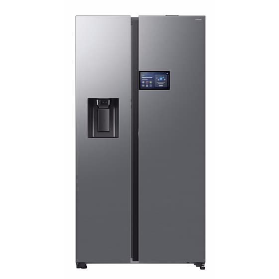 SAMSUNG RS90F64EETEF Bespoke AI Home No Frost 621 Lt Ασημί Ψυγείο Ντουλάπα image 0