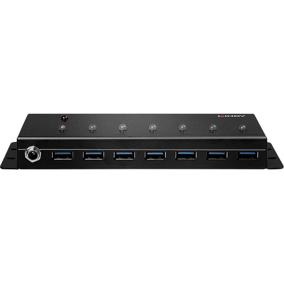Lindy 43128 USB Hub 7-Port USB 3.0 συμβατό με USB-A image 0