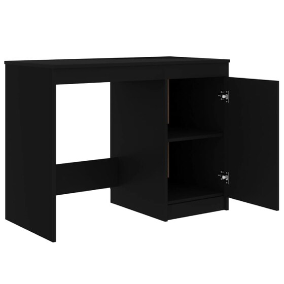 Γραφείο με Συρτάρια VidaXL από Μοριοσανίδα 140x50cm - Μαύρο image 4