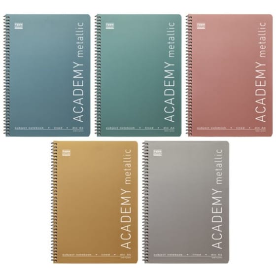 Τετράδιο Σπιράλ Typotrust Academy Metallics A4 90 Φύλλων - Τυχαία Επιλογή (1 Τεμάχιο) image 0