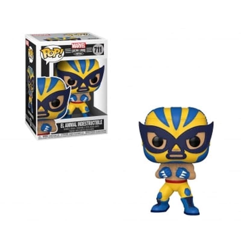 Funko Pop! Marvel: Lucha Libre – El Animal Indestructible (wolverine) No.711 Bobble-head