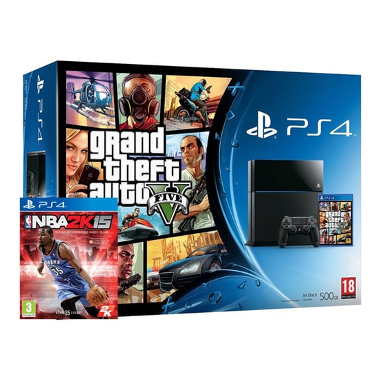Sony PlayStation 4 - 500GB & GTA V &  NBA 2K15 image 0