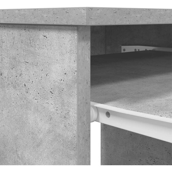Γραφείο VidaXL από Επεξεργασμένο Ξύλο 86x49x76 cm - Γκρι Σκυροδέματος image 10