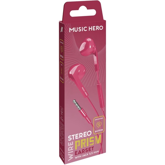 SBS Prism Handsfree 3.5mm Jack - Ροζ image 1